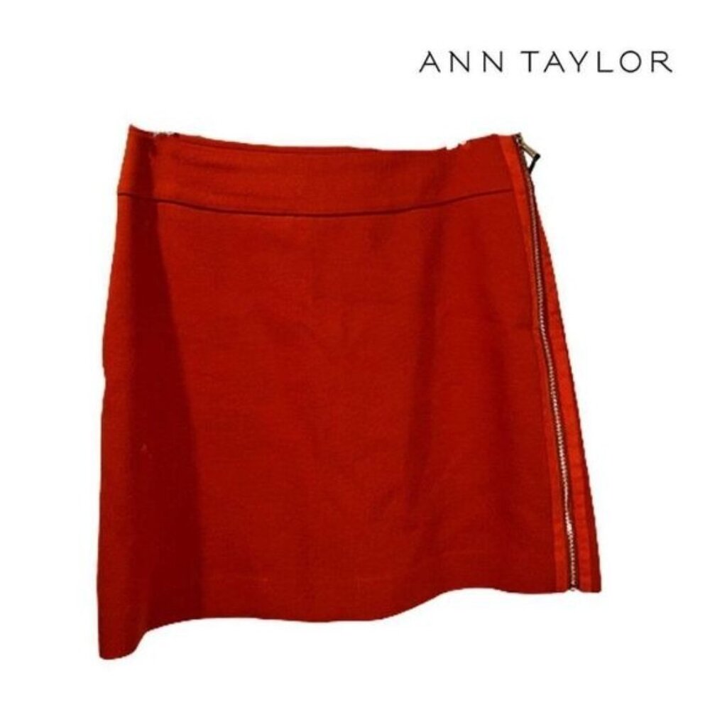 Ann‎ Taylor Loft Women's Side Zip Short Mini Skirt - Picture 3 of 8